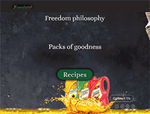 Tablet Screenshot of freedomhealthyoil.com